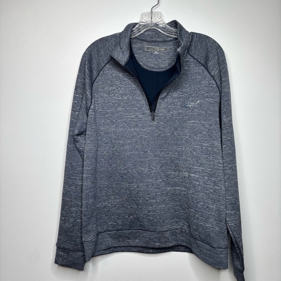Greg Norman Men’s Medium Blue Quarter Zip Pullover - Picture 1 of 8